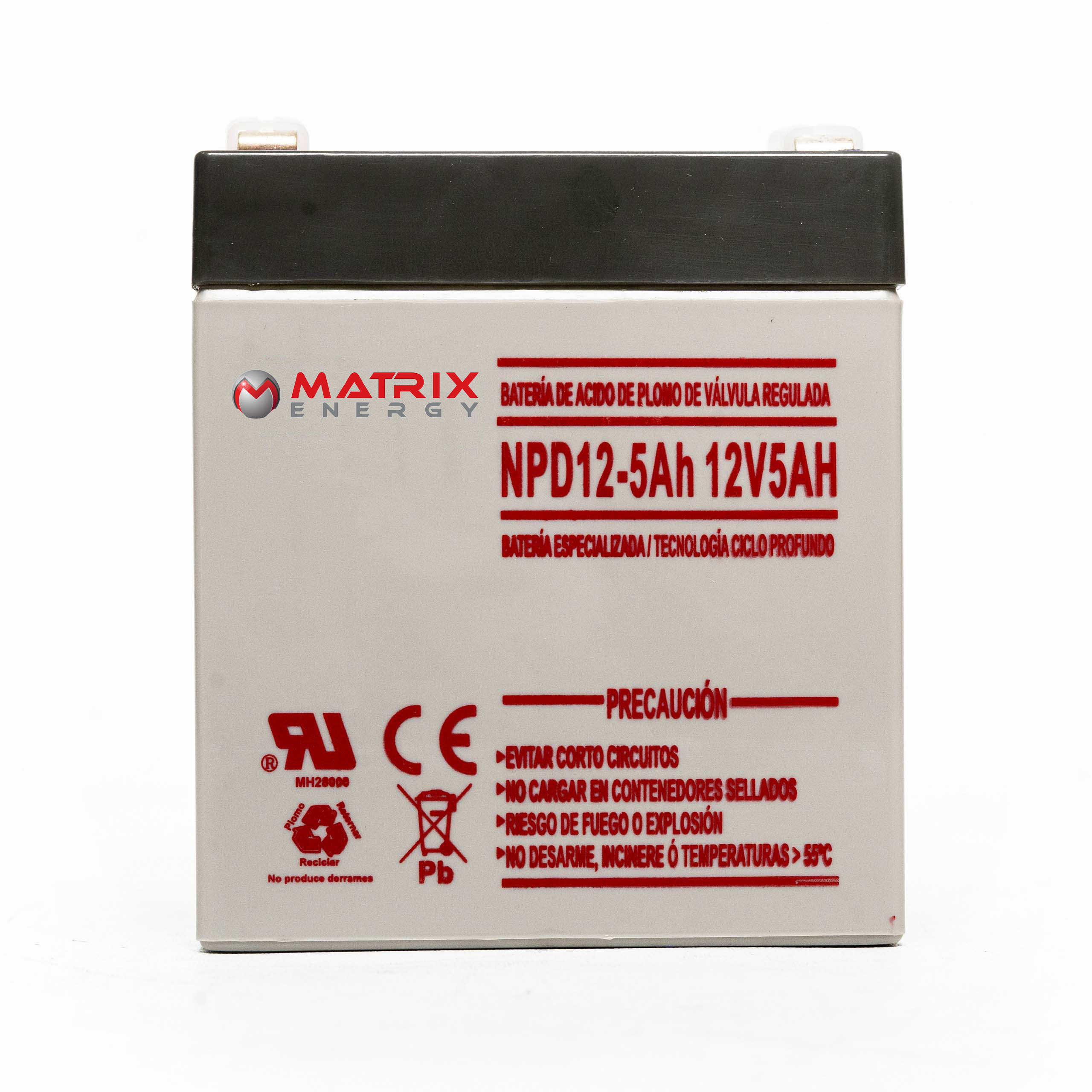 BATERIA-CICLO-PROFUNDO-MATRIX-12V-5AH-BCP12V5AHNT-MATRIX-ENERGY-SYSTEMS BATERIA CICLO PROFUNDO 12V 5AH - Imagen 1